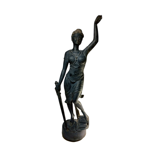 STONE SCULPTURE - JUSTICE LADY-JUSTITIA